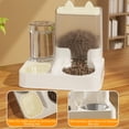 thumbnail image 4 of Twfbrm Automatic Cat Feeder and Water Dispenser, 2 in 1 Gravity Pet Food Feeder and Waterer Set with Stainless Steel Bowl, Self Feeding Food Container Pet Feeder Dish for Cats and Small Dogs, 4 of 6
