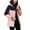 #H-Pink, variant on ZHYou Womens Waterproof Jakcets Zip Up Fleece Warm Color Block Hooded Windproof Coats