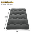 thumbnail image 5 of Twin Size Black Japanese Futon Floor Mattress – Roll-Up Sleeping Bed for Adults & . Perfect for Camping Trips & Guest Rooms, 5 of 7
