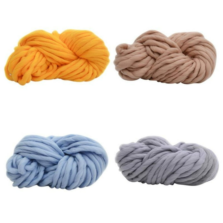 Chunky wool yarn diy soft thick online bulky arm knitting wool roving crochet 45m
