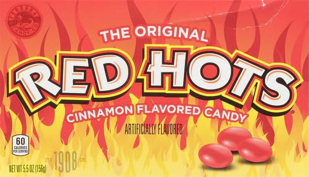 (6 pack) Ferrara Red Hots Original Cinnamon Candies, 5.5 oz