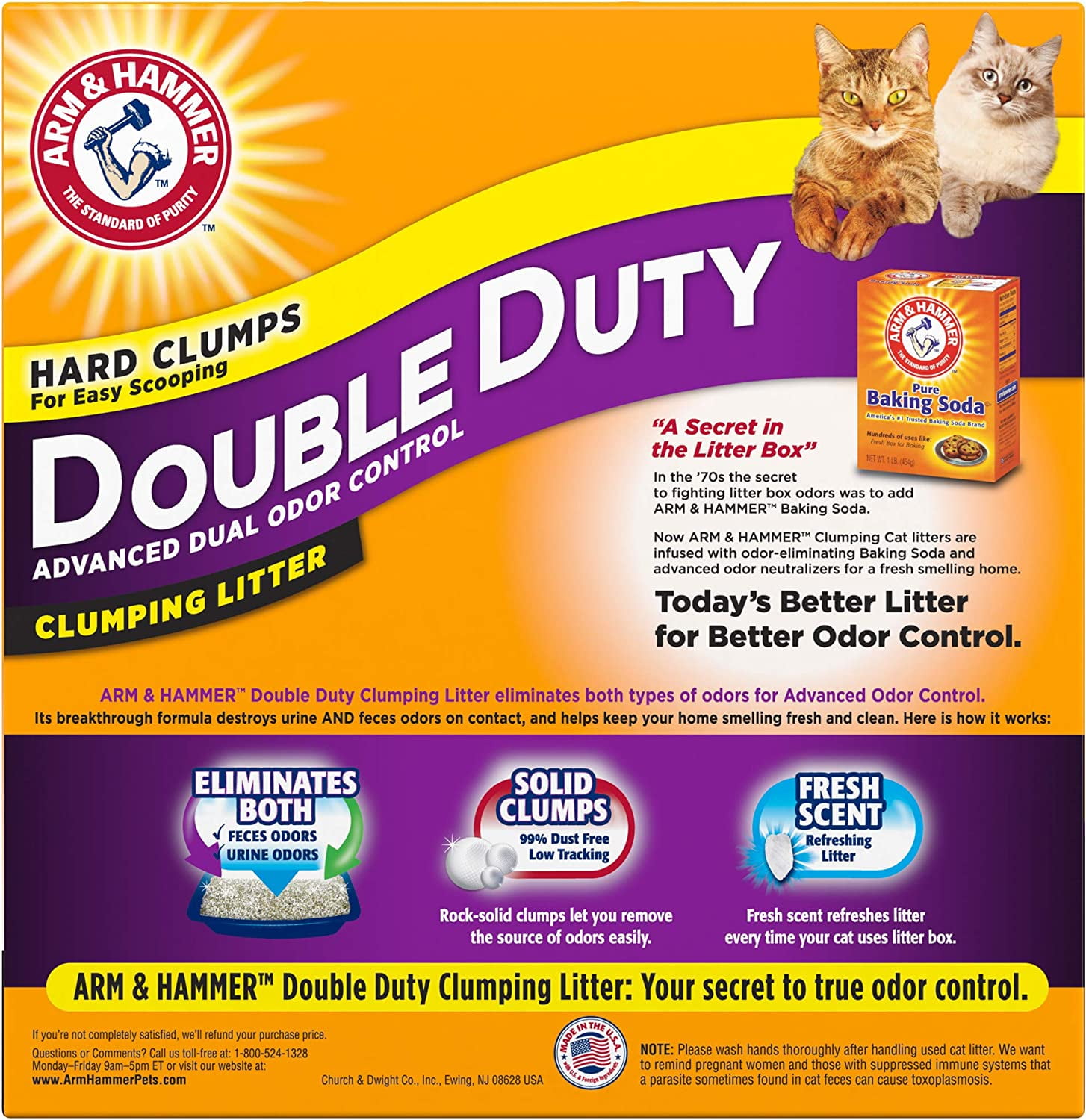 Arm Hammer Double Duty Clumping Litter 14 Pounds Walmart