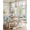 thumbnail image 6 of nqOlkjepod Teal Coastal Turtle Chair Covers Set of 8, Decorative Chair Back Cover, Vintage Summer Beach Nautical Coral Dining Room Chair Slipcovers Removable Chair Protectors Covers for Party Banquet, 6 of 7