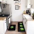 thumbnail image 2 of St. Patricks Day Kitchen Rug Set,Irish Shamrock St Patrick Gnomes Pattern Runner Rugs with rubber dot Backing,Throw Rugs Washable for Kitchen Sink,Laundry Room,Standing Desk,Spring Rugs,Green, 2 of 7
