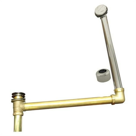 

Brass Direct Outlet Semi-Exposed Waste & Overflow with Tip-Toe Drain in Polished Nickel