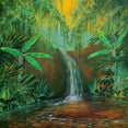 thumbnail image 2 of Francis, Sandra 26x26 White Modern Wood Framed Museum Art Print Titled - Jungle Pool, 2 of 4