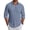 Blue, variant on COOFANDY Men' Long Sleeve Button Down Shirt Casual Summer Beach Wedding Textured Linen Shirts for Men