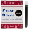 thumbnail image 2 of Pilot Namiki IC100 Fountain Pen Ink Cartridge, Black, 12 Cartridges per Pack Pack of 2, 2 of 2