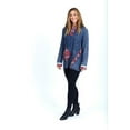 thumbnail image 3 of Women’s Tencel Long Sleeve Pull Over Top with Front Right Pocket and Button Trims, 3 of 4