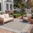 thumbnail image 3 of Safavieh Courtyard Jessica Paisley Indoor/Outdoor Area Rug, Anthracite/Light Gray, 6'7" x 9'6", 3 of 10