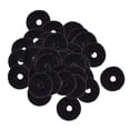 thumbnail image 1 of Finest 50Pcs Black Guitar Bass Strap Button Washers Cushion Protector DIY, 1 of 8
