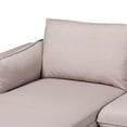 thumbnail image 2 of Baxton Studio Olson Modern Beige Fabric Left Facing Sectional Sofa, 2 of 6