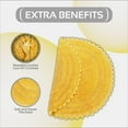 thumbnail image 6 of Better Trends Chic Round Bath Mat, 30" Diameter, 100% Cotton with Crochet Border, Water Absorbent, Ideal for Half Baths and Powder Rooms, Machine Washable, Yellow - Lilly Crochet Collection, 6 of 6