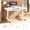 White, variant on SEDETA 47 Inch Electric Standing Desk with Wheels, 180° Tiltable Foldable Computer Desk, Height Adjustable Desk for Writing, Drawing, Gaming, Sit Stand Up Desk, Perfect for Bed/Sofa/Office, Brown