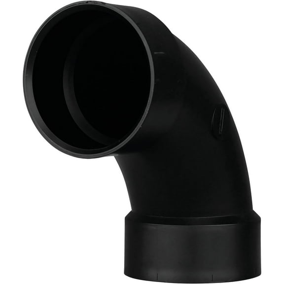 Charlotte Pipe  3 in. Hub   x 3 in. Dia. Hub  ABS  90 Degree Elbow