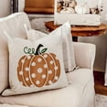 thumbnail image 4 of Fall Pillow Covers 20x20 inch Polka Dots Pumpkin Throw Pillow Covers for Fall Thanksgiving Decorations Fall Party Pillows Decorative Pillow Covers for Couch Sofa, 4 of 5