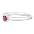thumbnail image 3 of 925 Sterling Silver Simulated Garnet Birthstone CZ Ring For Little Girls Size 4, 3 of 4
