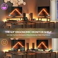 thumbnail image 3 of Bestier 95.2 inch L Shaped Gaming Desk with Monitor Stand & Keyboard Tray for Home Office in Rustic, 3 of 8