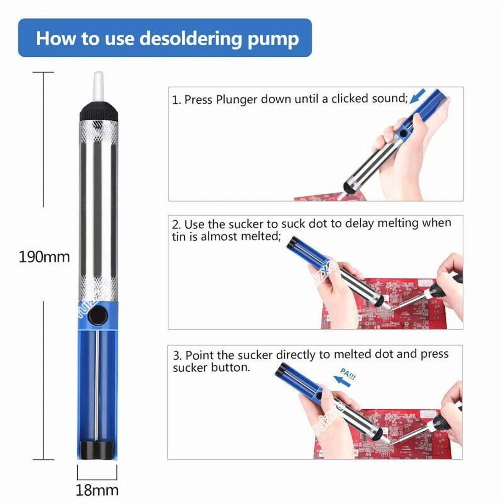 19 PCS Electric Soldering Iron Kit, 80W Adjustable Temperature Digital Display Repair Soldering Tool Electronic Circuit Board Precision Welding Small Tool Kit