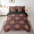 thumbnail image 2 of Feelyou Romantic Floral Rose Twin Bedding Sets 7pcs, Western Damask Women Comforter Set, 2 of 8