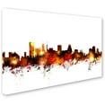 thumbnail image 2 of Trademark Fine Art "Baltimore Maryland Skyline Red" Canvas Art by Michael Tompsett, 2 of 3