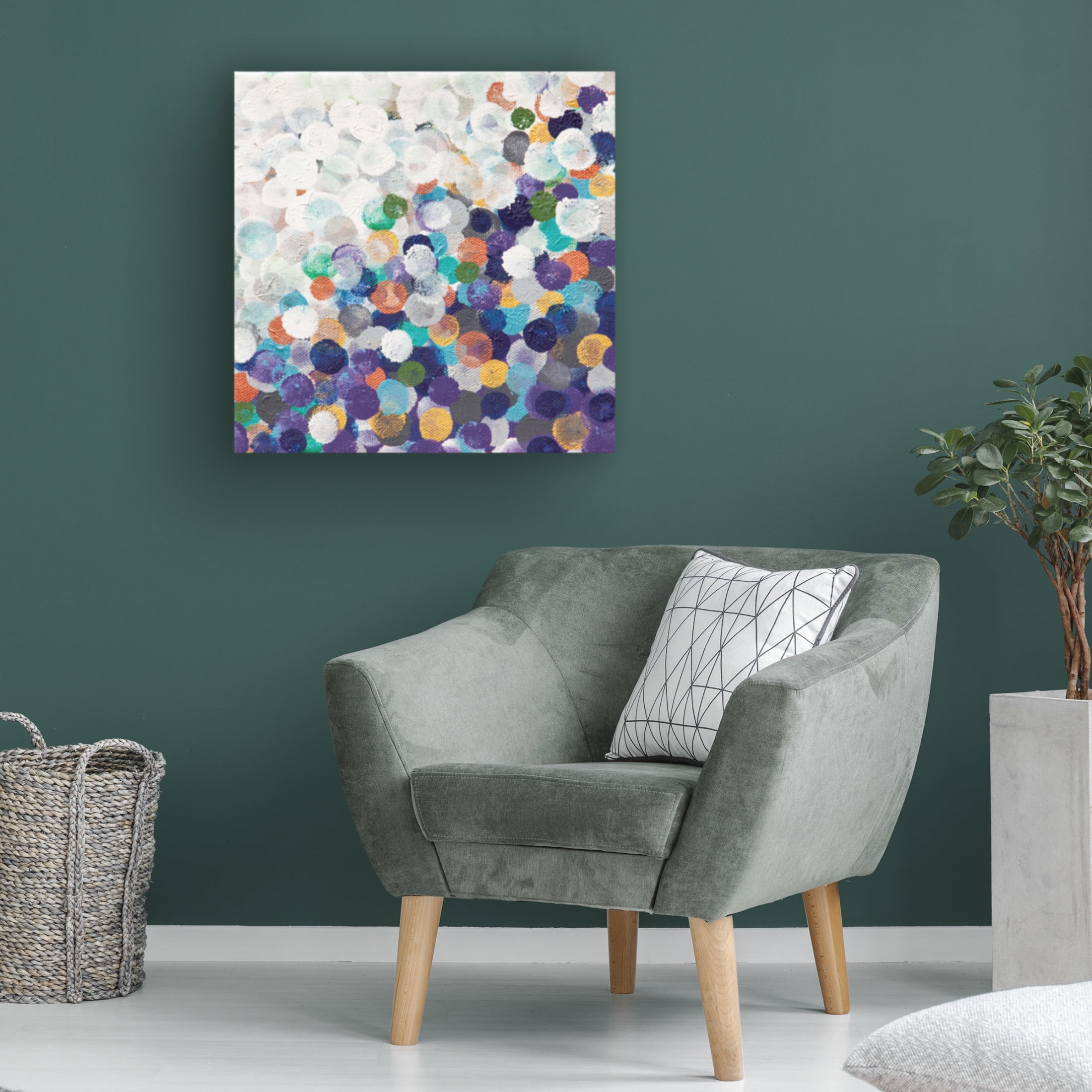 Canvas Wall Art - Hilary Winfield 'Infinity 2' Wall Art for Living Room, Bedroom, or Office Décor by Trademark Fine Art - 14 x 14 Inches