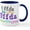 White/Navy Inside - Uffda Multi Color Text Mugs, variant on CafePress Uffda Multi Color Text Mugs 11 oz (325 ml) Ceramic Coffee Mug