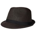 thumbnail image 5 of The Hatter Co. Tweed Classic Cuban Style Fedora Fashion Cap Hat, Purple, 5 of 8
