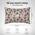 thumbnail image 5 of Pofeuu Plum Print Satin Pillowcase for Hair and Skin Pillow Cases, Silk Pillow Cases, Soft Cooling Pillow Covers, 20x30 Inches（Pillow core not included）, 5 of 7