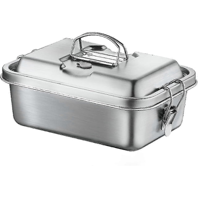 Stainless Steel Bento Box for Adults, 1800ml 3-Compartment Leak-Proof Metal Lunch Container with Secure Locks & Insulated Design