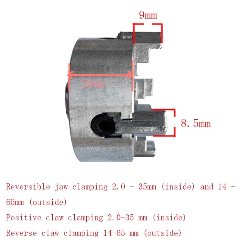 Zinc Alloy Lathe Chuck for Electric Hammer Drill Connecting Rod Self Centering Clamp Accessory for Eelctric Hammer Drill