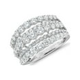 thumbnail image 1 of 2.00 T.C.W Bande d'Éternité de Mariage Diamond Authentique en Forme Ronde pour Femmes Solide 950 Platine Taille 3.5, 1 of 7