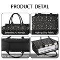 thumbnail image 4 of Large Capacity Tote Bag,Black Beige Sun Moon Star Planet Pattern Handbag Fashion Luxury Tote Bag,15.7"x13"x 5.1" Inches,Laptop Compatible, 4 of 6