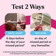 First Response Comfort Check Pregnancy Test, Early Result and Test Strips, 8 Count