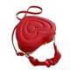 thumbnail image 2 of Bolso de hombro con forma de corazón de piel sintética con correa ajustable y elegante. Rojo, 2 of 9