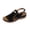 Black, variant on DAFEI Beach Sandals for Woman Platform Strap Women's Toe Sandals Fashionable and Casual Leather Openwork Sandals Summer Sandals