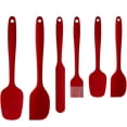 thumbnail image 1 of Kitchen Silicone Spatula Set of 6, Heat Resistant Food Grade Non-Stick Silicone Utensils for Cooking, Baking and Mixing, 1 of 5