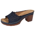 thumbnail image 1 of HSMQHJWE Sabots à Plateforme pour Femmes Mules Sandales à Talons Hauts Bout Rond Mules à Enfiler Talons Cloutés pour Femmes Chaussures Décontractées Confortables, 1 of 7