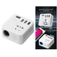 thumbnail image 3 of Inversor de 150 W, convertidor de CC de 12 V a 220 V, 3 salidas USB blanco, 3 of 9