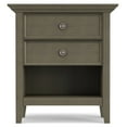 thumbnail image 4 of Amherst 24 inch Wide Solid Wood Transitional Bedside Table in Farmhouse Grey, 4 of 10
