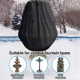 thumbnail image 4 of 40inch D X 50inch H Fountain Cover - Weatherproof Garden Fountain Statue Protective Cover with Zipper & Drawstring,, 4 of 8