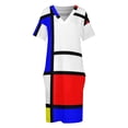 thumbnail image 4 of Vestido Mondrian con bolsillos sueltos Vestido largo vestidos, 4 of 7