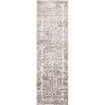 thumbnail image 1 of HomeRoots 353785 2 ft. 2 in. x 6 ft. 11 in. Runner Polypropylene Ivory & Grey Area Rug, 1 of 1