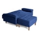 thumbnail image 5 of Sofá Cama Modular Reversible Makora Praia Lino Azul con Portavasos, 5 of 9