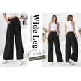 thumbnail image 5 of SWQZVT Wide Leg Linen Pants Womens High Waisted Loose Casual Pants with Pockets Trousers Slacks Palazzo Lightweight Pants, 5 of 9