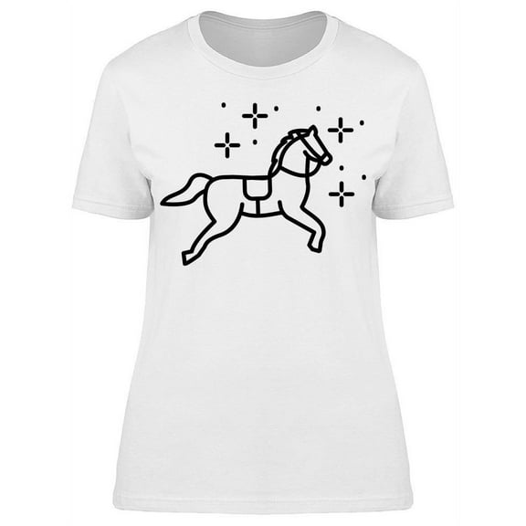 Dressage Horse T-Shirt Women -Image by Shutterstock, Female Small