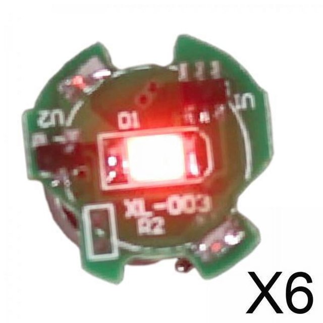 6xLED Magnetron Switch Light Chip Modelo Para Figuras Modelo Rojo