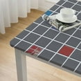 thumbnail image 5 of HAOXIT  Rectangle Table Cloth, Waterproof Vinyl Tablecloths with Flannel Backing, Wipeable Square  Plaid Table Cover for Dining, Picnic, Indoor and Outdoor 36*36, 5 of 8