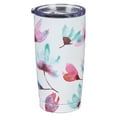 thumbnail image 2 of Heartfelt Insulated Travel Mug It's the Little Things, Pink Petals, Stainless Steel, 2 of 5
