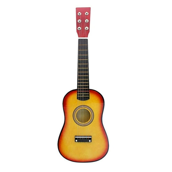 Langgg 23inch 6 String Acoustic Guitar for Children Kids Educational Toys Sunset